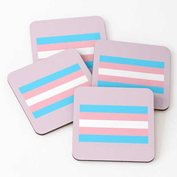 Item preview, Trans Light Blue and Pink Sticker LQBTQ+ Art designed and sold by SimplyPsycho.