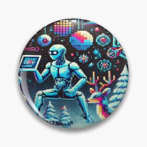 Item preview, Miró’s Sci-Fi Winter Arcade – Perfect Gift for Holidays designed and sold by Imaginarium of Chaos falcon88 .