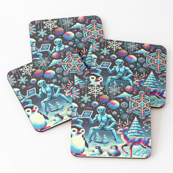Item preview, Miró’s Sci-Fi Winter Arcade – Perfect Gift for Holidays designed and sold by Imaginarium of Chaos falcon88 .