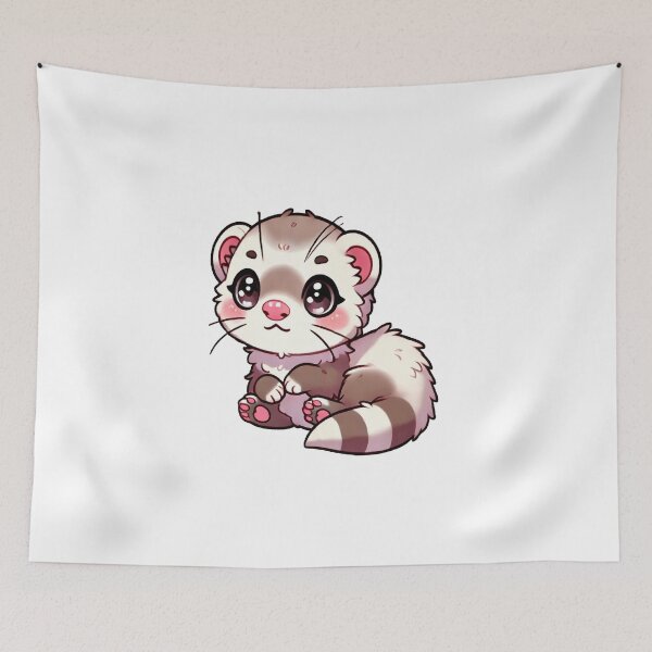 Item preview, Adorable Kawaii Baby Ferret: Fun Adventure designed and sold by VultureXP.