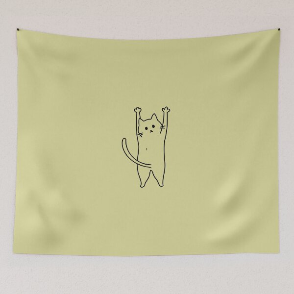 Item preview, cute cat doodle outline designed and sold by RubyCollection.