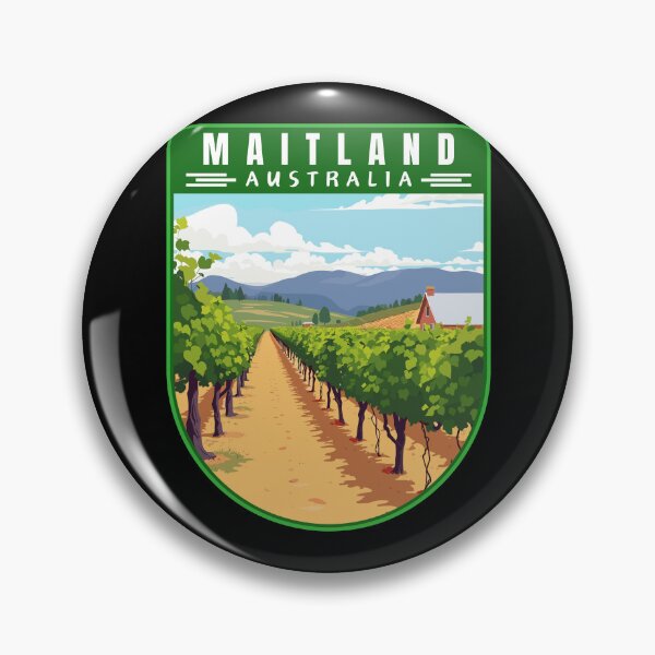 Item preview, Maitland in New South Wales Australia Art Travel Emblem designed and sold by MaateoDesign.
