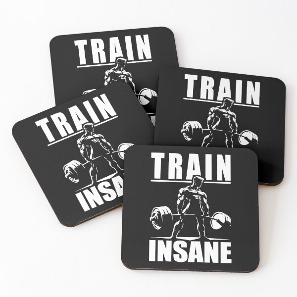 Item preview, Train Insane - Motivational Gym, Workout Fitness Inspiration designed and sold by chantastical.
