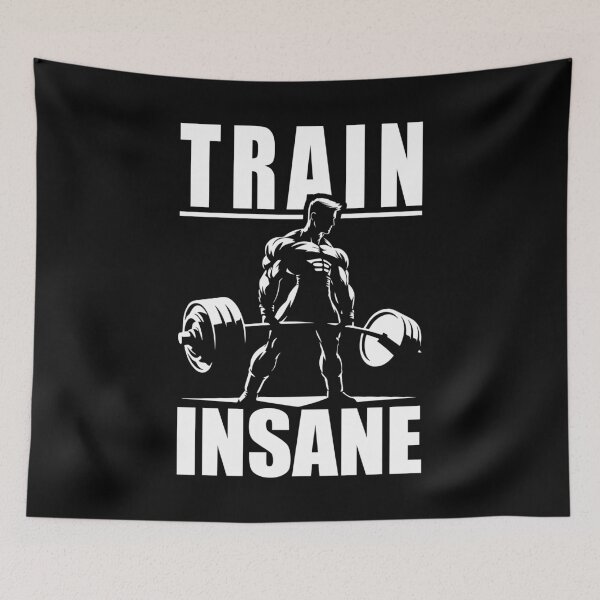 Item preview, Train Insane - Motivational Gym, Workout Fitness Inspiration designed and sold by chantastical.