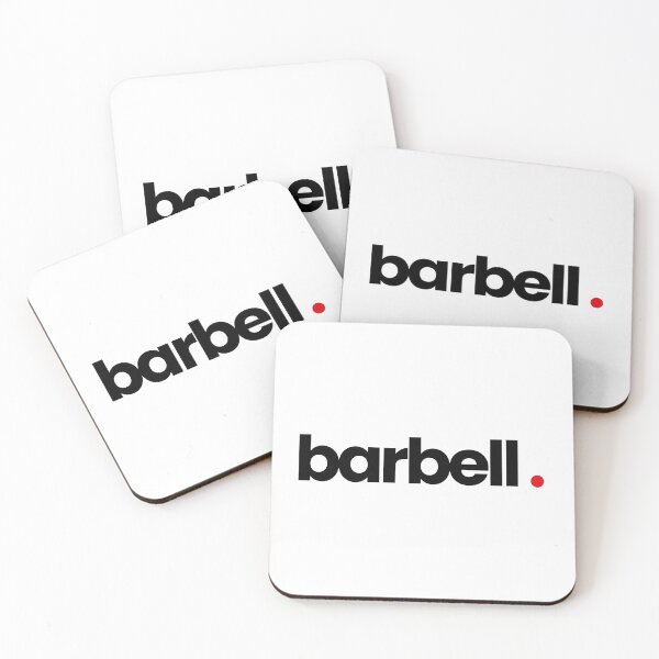 Item preview, Barbell. Minimalistic Typography Design designed and sold by gymmanga.