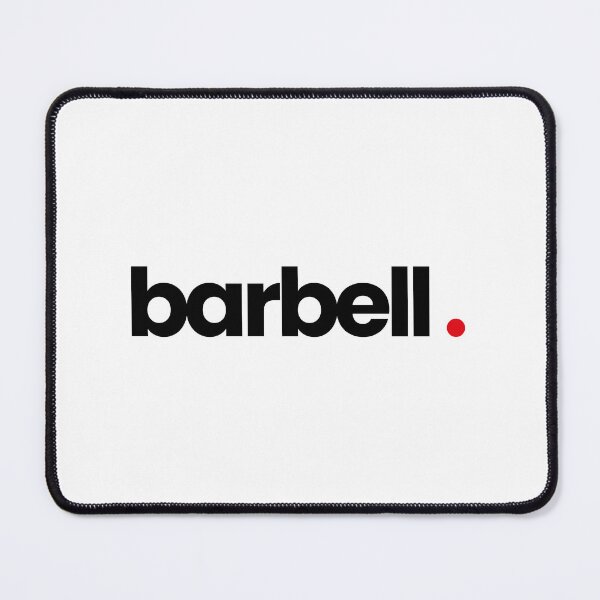 Item preview, Barbell. Minimalistic Typography Design designed and sold by gymmanga.
