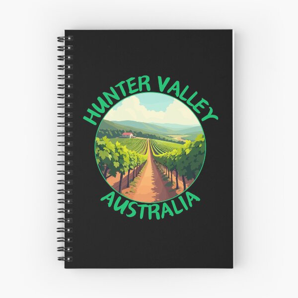 Item preview, Hunter Valley Vineyard in New South Wales Australia Retro Art Travel Emblem designed and sold by MaateoDesign.