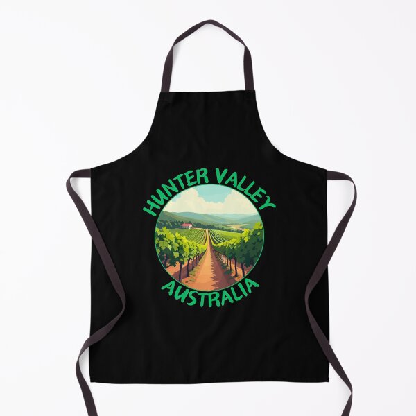 Item preview, Hunter Valley Vineyard in New South Wales Australia Retro Art Travel Emblem designed and sold by MaateoDesign.