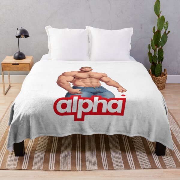 Item preview, Alpha - muscular guy design designed and sold by gymmanga.