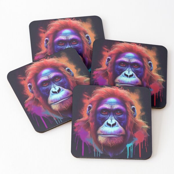 Item preview, Orangutan in Neon Graffiti style designed and sold by Boxing Kangaroo Retail Company.