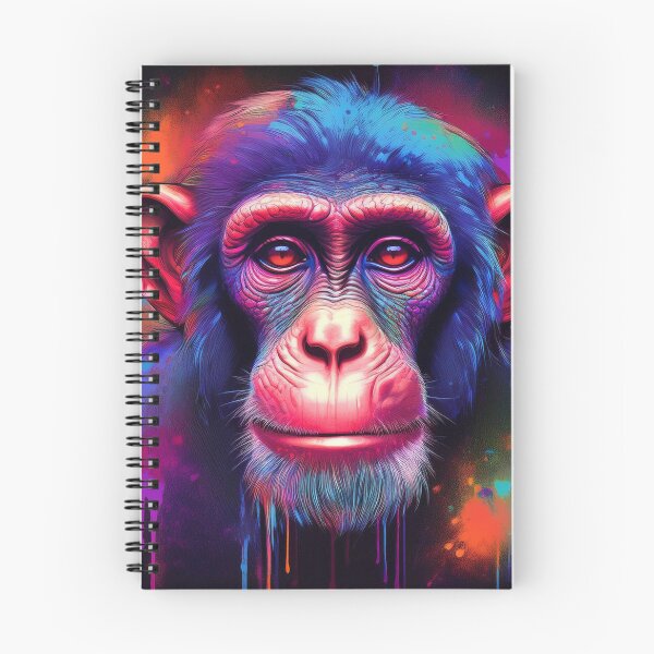 Item preview, Chimpanzee in Neon Graffiti style designed and sold by Boxing Kangaroo Retail Company.