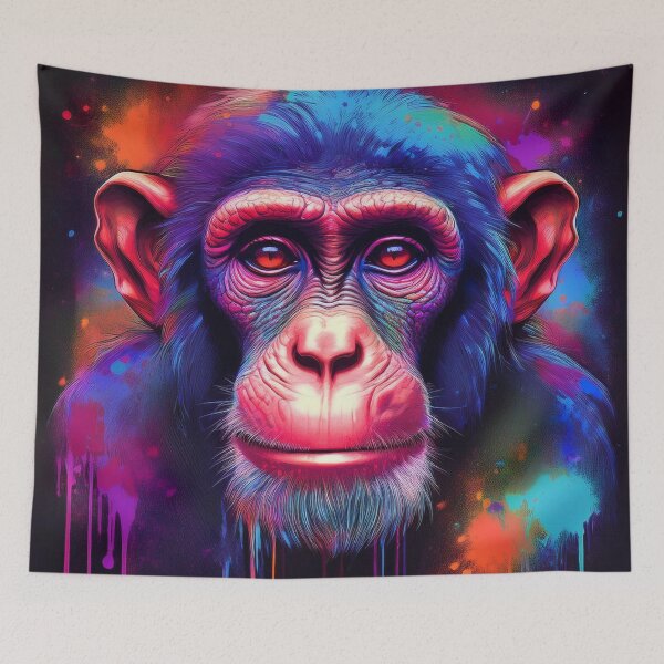 Item preview, Chimpanzee in Neon Graffiti style designed and sold by Boxing Kangaroo Retail Company.