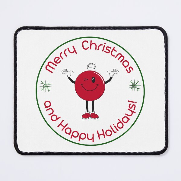 Item preview, Happy Holidays Red Ornament VI O&M Design designed and sold by IndeOandM.