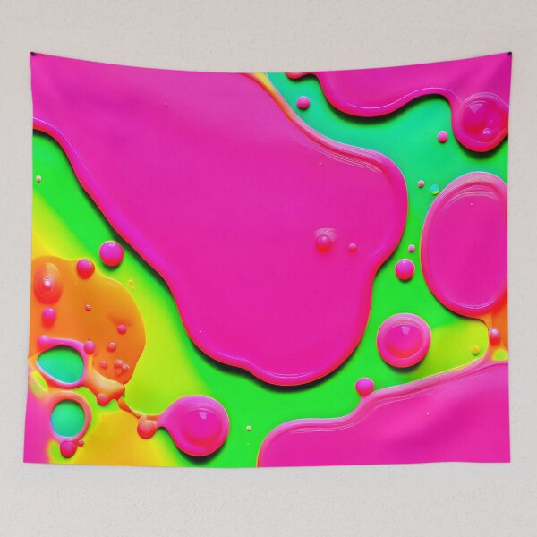 Item preview, Neon Abstract Liquid Dreams designed and sold by Health And Fitness Posts e-Store.