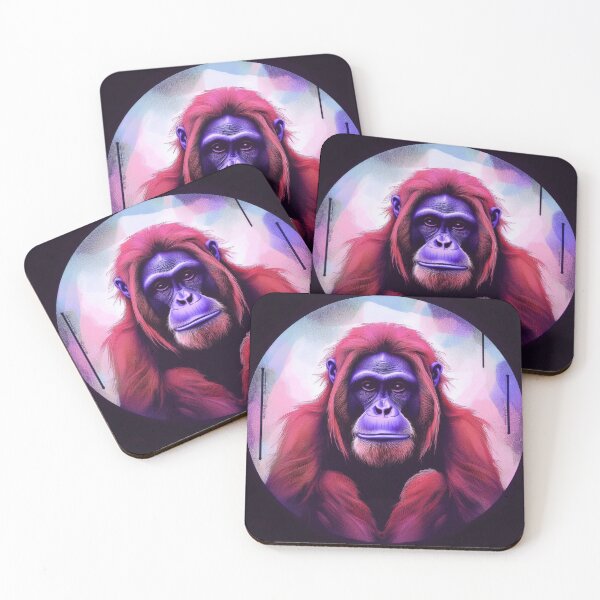 Item preview, Sad Orangutan in Neon Graffiti style designed and sold by Boxing Kangaroo Retail Company.