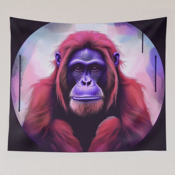 Item preview, Sad Orangutan in Neon Graffiti style designed and sold by Boxing Kangaroo Retail Company.