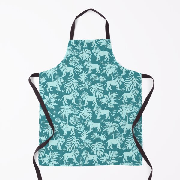 Item preview, Lion’s Jungle Retreat In Blue designed and sold by Fezzyboo.