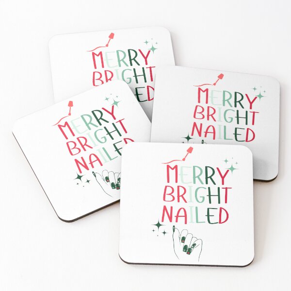 Item preview, Merry Bright Nailed,Fun Christmas Nail Art Gift, Festive Holiday Apparel for Nail Lovers and Beauty Enthusiasts,cute and cool for women,girl,sister gift designed and sold by ANTHAR.