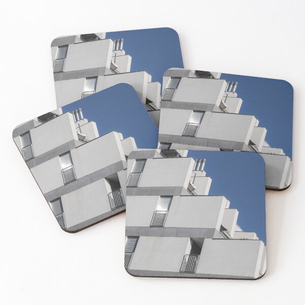 Item preview, Modern Geometric Facade Under Clear Skies designed and sold by gedsonsilva.