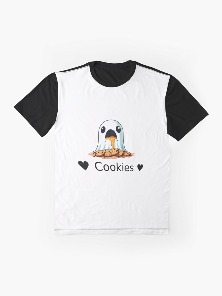 Thumbnail 4 von 5, Grafik T-Shirt, Geist liebt Kekse - Keksliebe designt und verkauft von Fluffy-Cat-de.