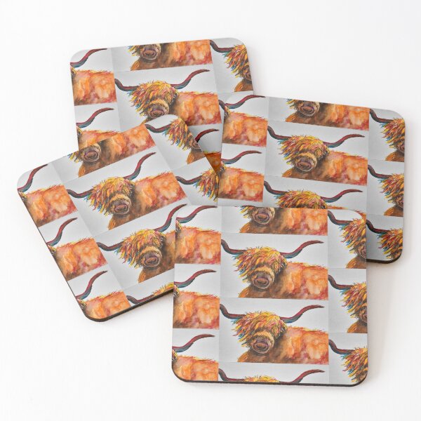 Item preview, Highland Coo sketch from Scotland designed and sold by DeborahFox.
