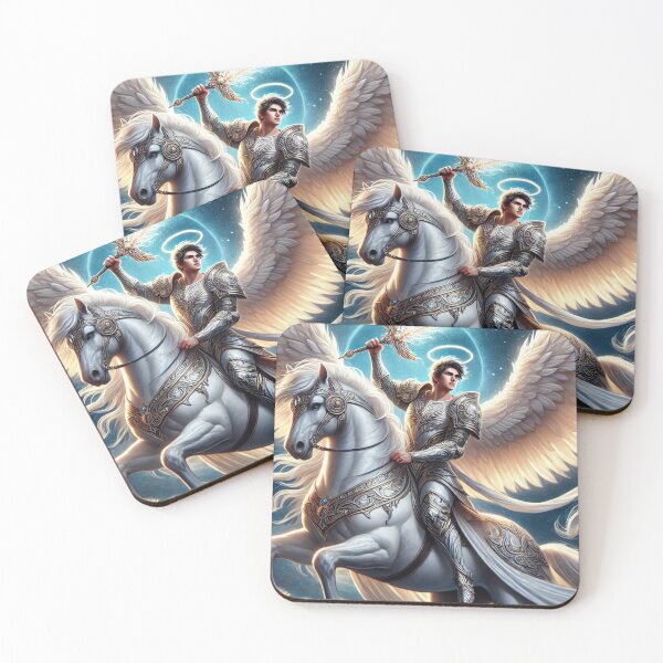 Item preview, Angel Art Fighting Angel on Stallion designed and sold by WearitToday.