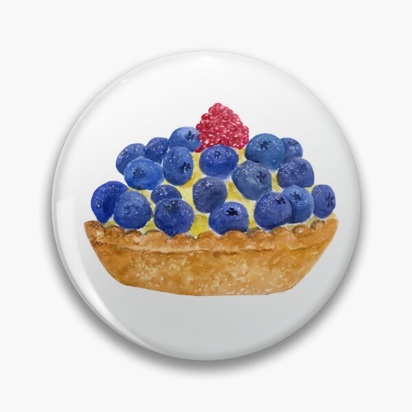 Item preview, Watercolor Lemon Blueberry Tart designed and sold by daphsam.