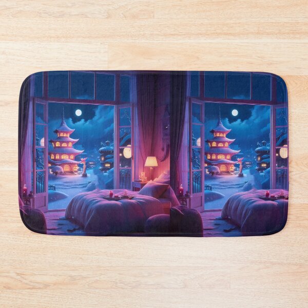 Item preview, Japan Enchanted Winter Nights Cozy Glimpse Dreamy Towns  designed and sold by ART ATTACK ZONE.