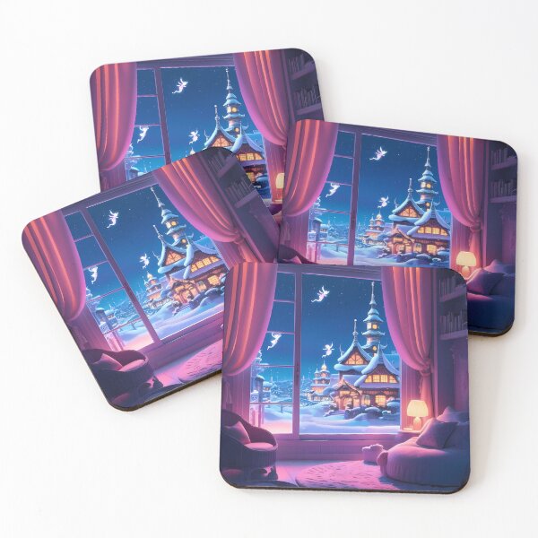 Item preview, Tokyo Enchanted Winter Nights Cozy Glimpse Dreamy Towns  designed and sold by ART ATTACK ZONE.