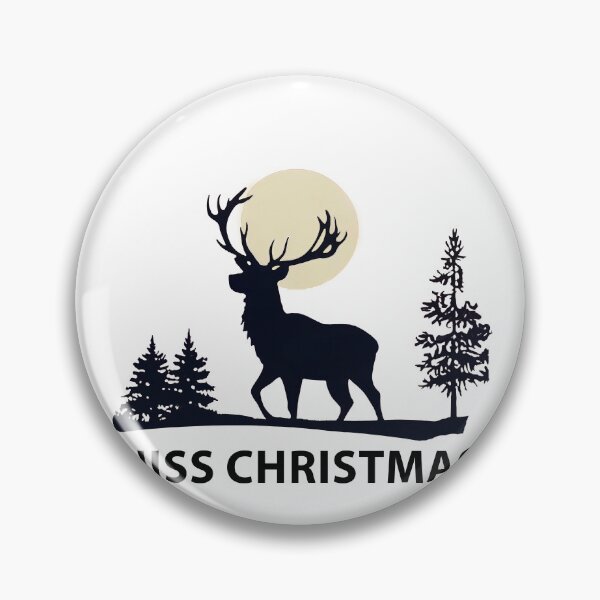 Item preview, CERF AND CHRISTMAS designed and sold by Purple Eggplant Art ⭐⭐⭐⭐.