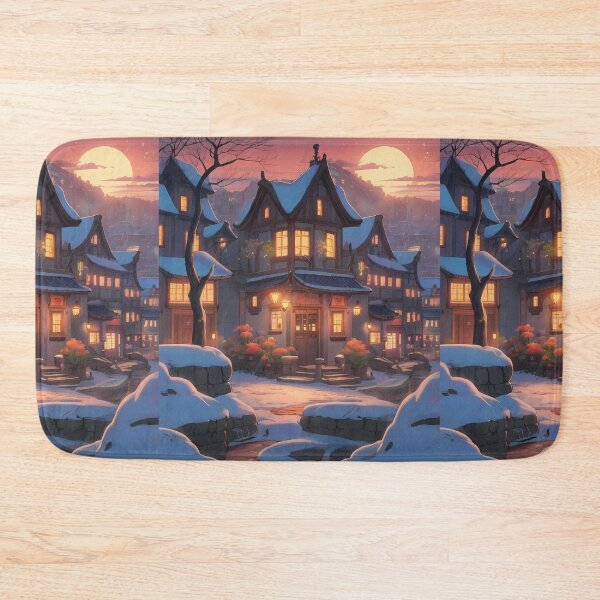 Item preview, Osaka Enchanted Winter Nights Cozy Glimpse Dreamy Towns  designed and sold by ART ATTACK ZONE.
