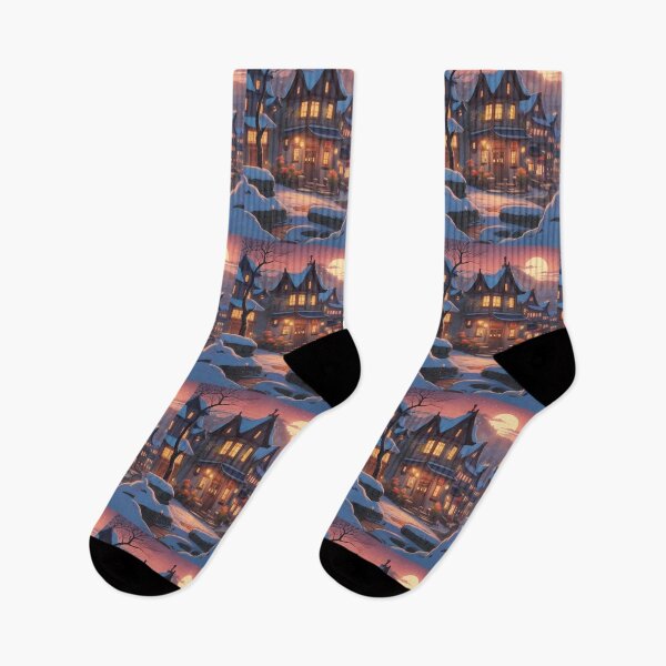 Item preview, Osaka Enchanted Winter Nights Cozy Glimpse Dreamy Towns  designed and sold by ART ATTACK ZONE.