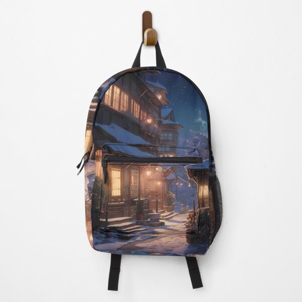 Item preview, Hiroshima Enchanted Winter Nights Cozy Glimpse Dreamy Towns designed and sold by ART ATTACK ZONE.