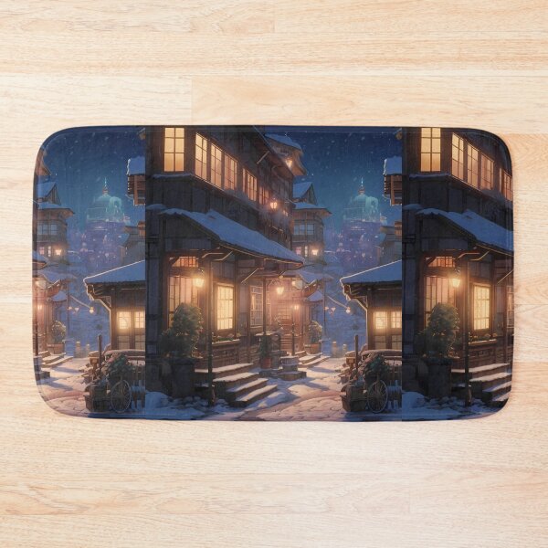 Item preview, Hiroshima Enchanted Winter Nights Cozy Glimpse Dreamy Towns  designed and sold by ART ATTACK ZONE.
