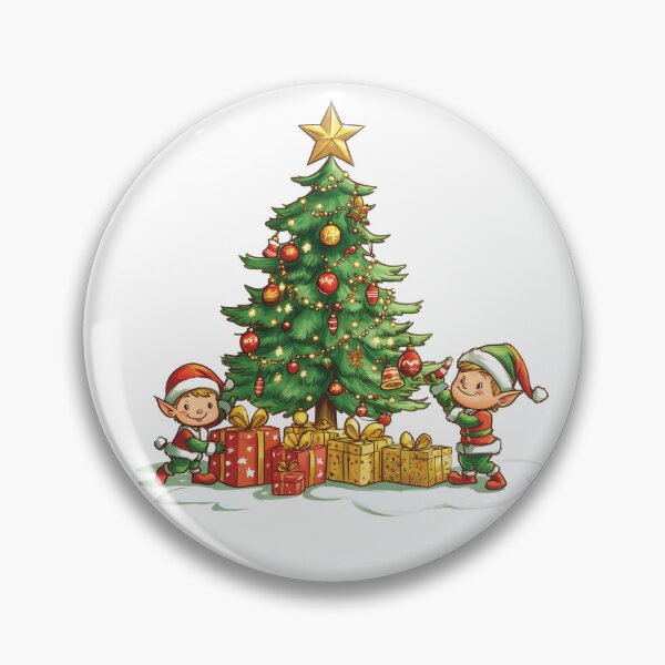 Item preview, The elves put presents under the Christmas tree so that everyone has a merry Christmas designed and sold by All43.