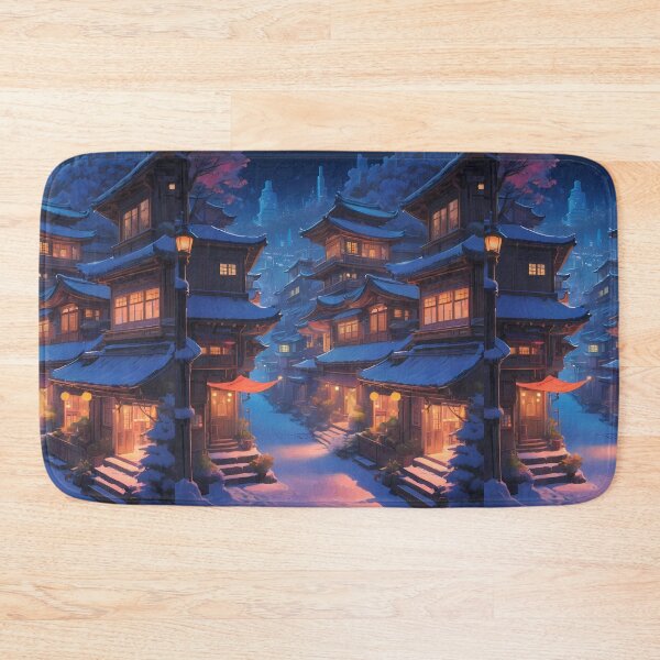 Item preview, Nara Enchanted Winter Nights Cozy Glimpse Dreamy Towns  designed and sold by ART ATTACK ZONE.