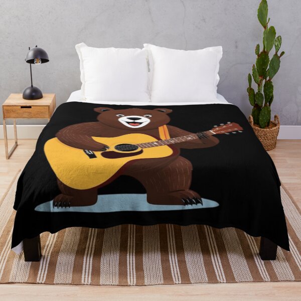 Item preview, Bear Guitar Music Hobby Animal Kids Childers designed and sold by Design_Your_Day.