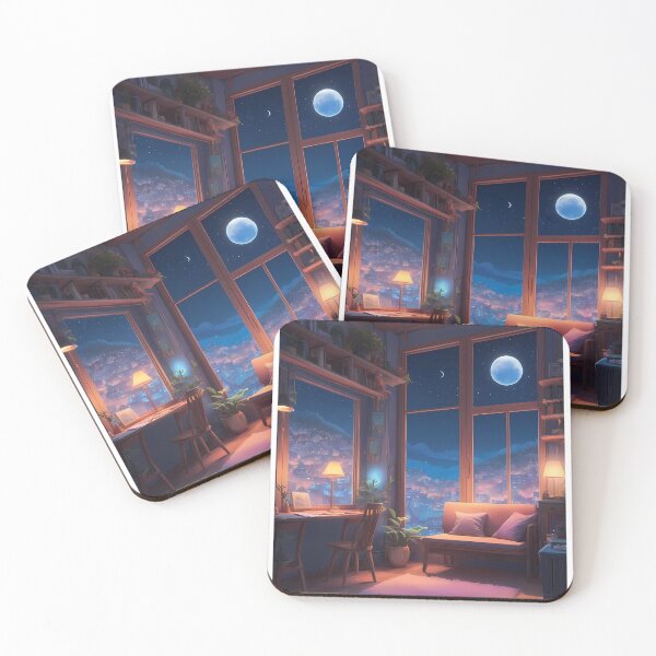 Item preview, Asia Enchanted Winter Nights Cozy Glimpse Dreamy Towns  designed and sold by ART ATTACK ZONE.