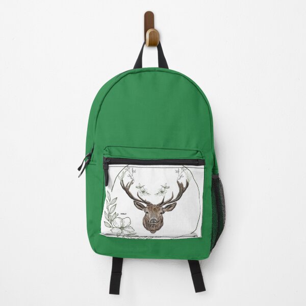 Item preview, Deer with ornaments white background designed and sold by Artflo27.