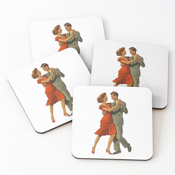 Item preview, 1950s Dancers vintage illustration - Tango, waltz, slow dance, couple dancing designed and sold by PIXEL POP DESIGNS - Beyond the Norm!.