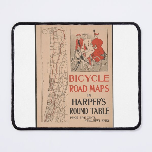 Item preview, Vintage Bicycle Map Poster 1890 designed and sold by Teerlinck.