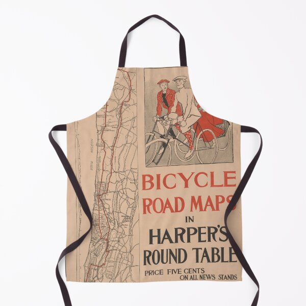 Item preview, Vintage Bicycle Map Poster 1890 designed and sold by Teerlinck.