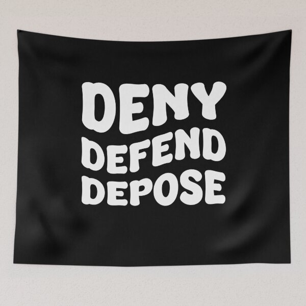 Item preview, Deny Defend Depose, Funny Healthcare designed and sold by PixVib.