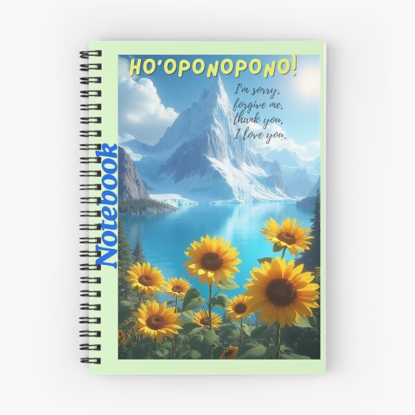 Item preview, sunflower world and ho'oponopono phrases designed and sold by Kikimarketplace.