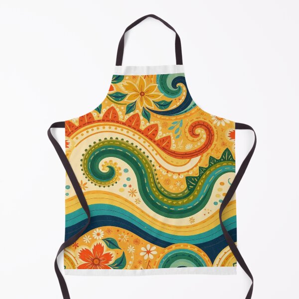 Item preview, Groovy Seamless Pattern with Retro Vibes designed and sold by hjian8219.