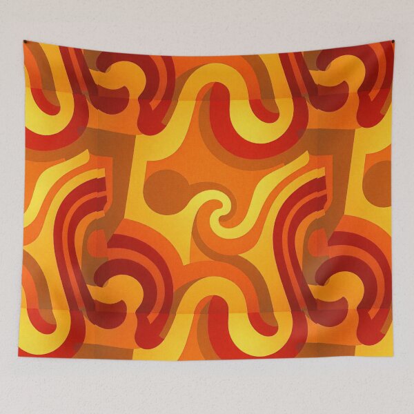 Item preview, Groovy Seamless Pattern with Retro Vibes designed and sold by hjian8219.