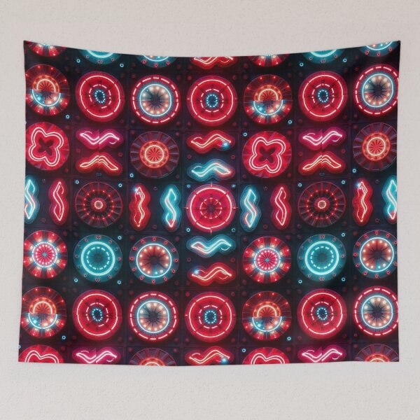 Item preview, Groovy Seamless Pattern with Retro Vibes designed and sold by hjian8219.