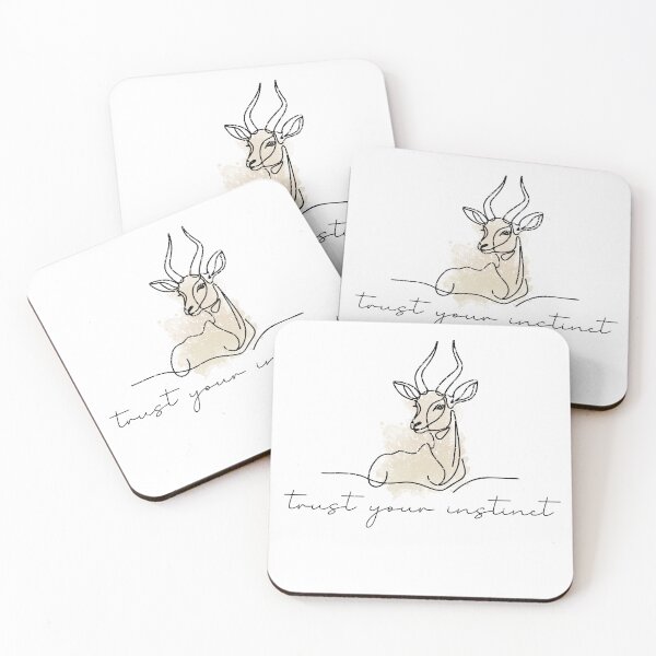Item preview, Trust Your Instinct – Antelope Line Art  designed and sold by Kola-Kory.