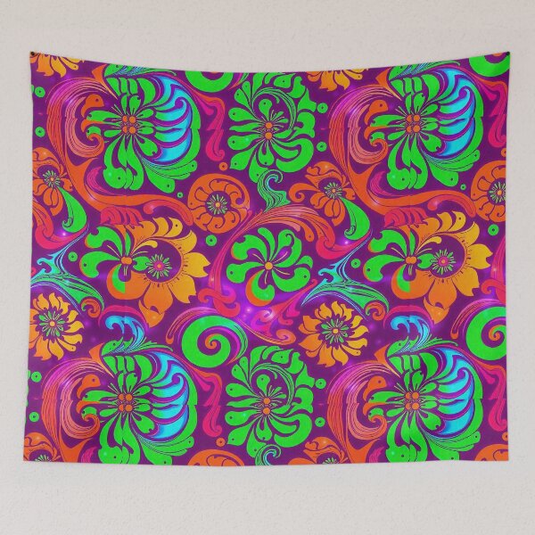 Item preview,  Groovy Seamless Pattern with Retro Vibes designed and sold by hjian8219.