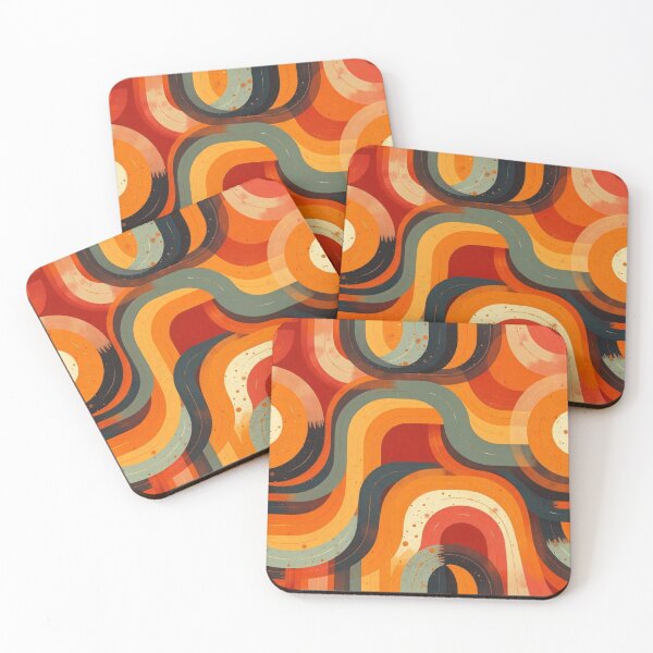 Item preview, Groovy Seamless Pattern with Retro Vibes designed and sold by hjian8219.